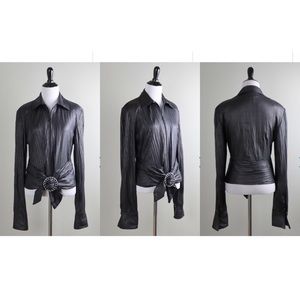 Joseph Ribkoff Buckled Zip Up